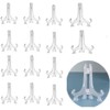 Naisfei 15 Pieces Plastic Acrylic Display Stand, Plastic Easels or