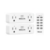 Remote Control Outlet with 4 Independent Control Sockets, WILAWELS Wireless