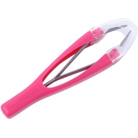 Pink Eyebrow Tweezer, Automatic Eyebrow Tweezer Retractable Eyebrow Pinch Clip Clamps for Eyebrow Removal Epilators, Groomers and Trimmers