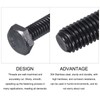 METALLIXITY Hex Head Bolts (1/4-20 x 4) 20Pcs, 304 Stainless