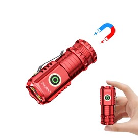 UNR0EVS LED Mini Flashlight with Magnet,Super Bright Small Pocket Flashlight,5 Modes USB C Rechargeable, IPX6 Magnetic Flashlight for EDC Camping Outdoor.
