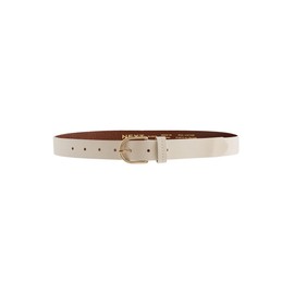 NEXT Regular Fit Leather Belt, Bone, L