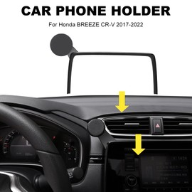 Wuidail Anti-Shake Navigation Screen Magnetic Phone Holder Mount-360 Degree Rotation CR-V Phone Stand for Honda Breeze CR-V 2017-2021 (7 Inch)