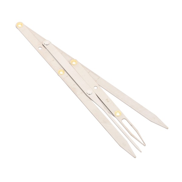 DOITOOL 3pcs Stainless Steel Eyebrow Ruler Golden Ratio Measuring Tool