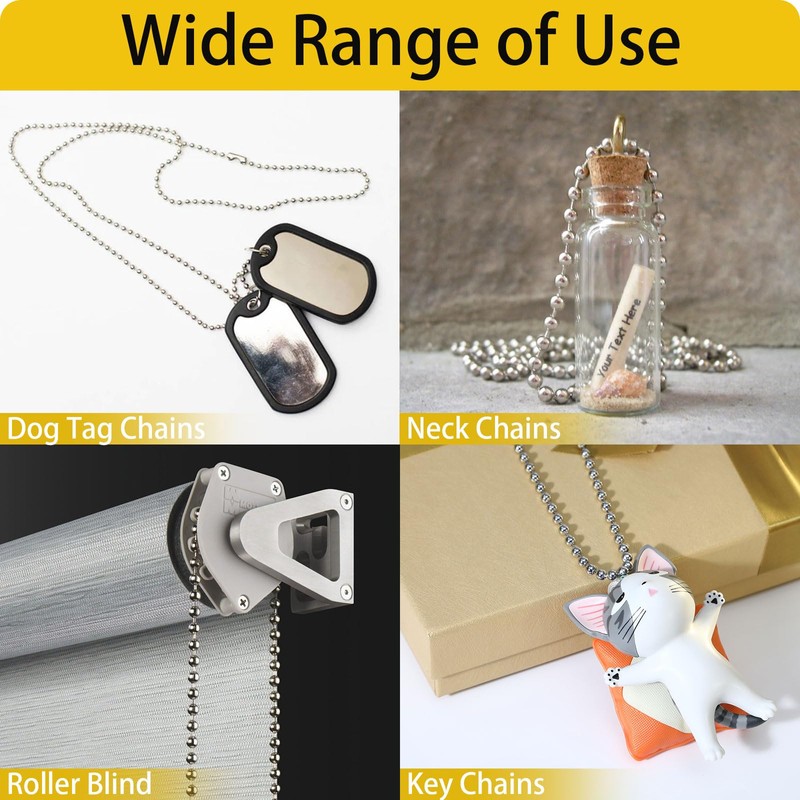 Weysoo Roller Blind Chain 6 Meter, 4.5MM Blind Cord with