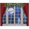 Allenjoy 10x8ft Christmas Window Photography Backdrop Winter Wonderland Snow Tree