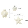 PENTA ANGEL Sea Turtle/Star Beads 90Pcs Tortoise Starfish/Round Beads Small
