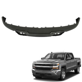 munirater Front Lower Bumper Valance with Tow Hook Holes with Skid Plate Replacement for Silverado 1500 2016-2018 Silverado 1500 LD 2019 84029815