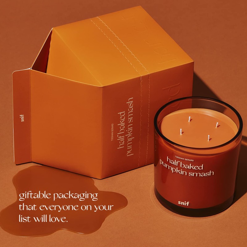 Snif Half Baked Pumpkin Smash 8.5 Oz Scented Candle
