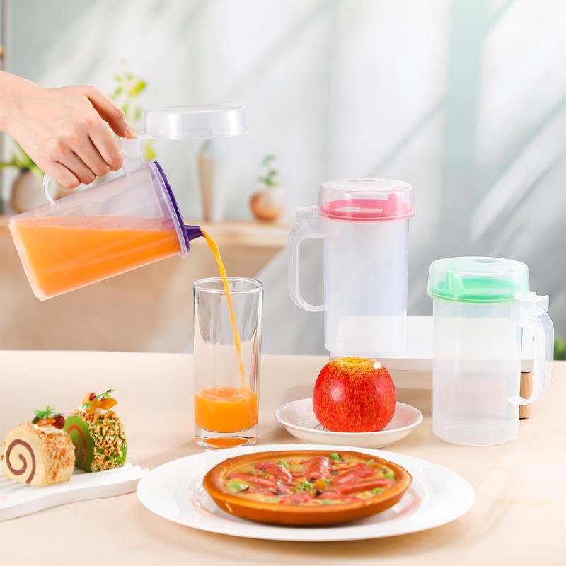 Newtay 6 Pack Early Learning Kids Easy Pouring Mini Pitchers