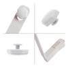 Toosunny - Juego de 4 soportes para sábanas para guardar