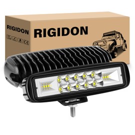 RIGIDON 2PCS 24W LED Fog Light,6 Inch 7D Spot Flood Combo LED Light Bar 12V 24V Driving Boat Off-Road Work Light for Truck Car Pickup SUV ATV UTV 4X4WD Forklift