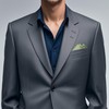 BEWDIO Sage Green Men's Pocket Square, Solid Color Boys Handkerchiefs