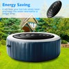 4.5 FT Inflatable Hot Tub Cover,Energy Saving Lid for Round