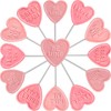 Fruidles Valentine's Heart Lollipop Candy Sucker Assortment, Dextrose Pressed Candy,