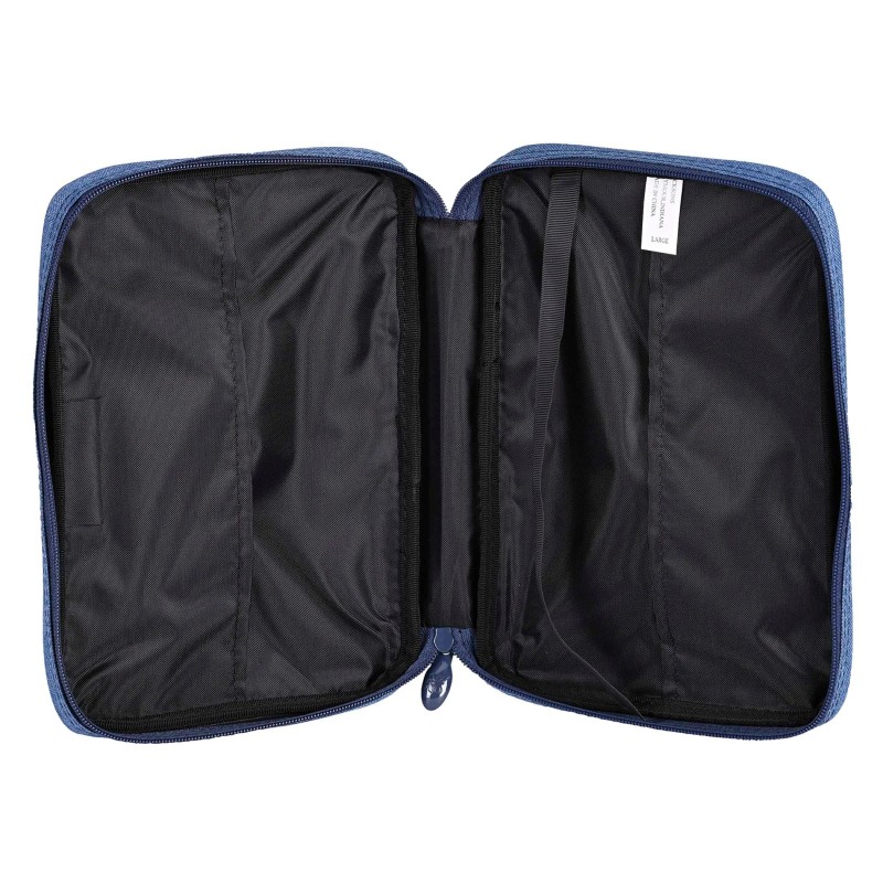 TD A4 Denim Fabric Bible Cover with Zipper Closure Book