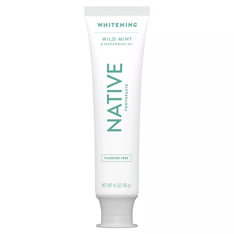Native Whitening Wild Mint & Peppermint Oil Fluoride Free Toothpaste,