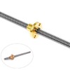 CNCMANS 600mm 8mm Lead Screw Rod with T8 Brass Nut