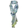 TigerTie Chiffon Scarf in Mint Turquoise Grey Anthracite Yellow Black