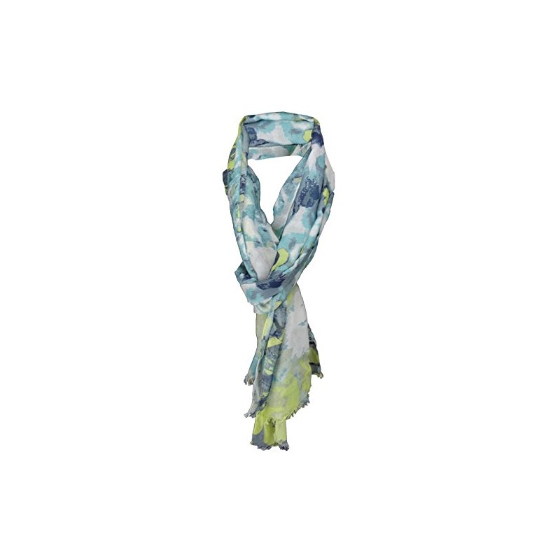 TigerTie Chiffon Scarf in Mint Turquoise Grey Anthracite Yellow Black