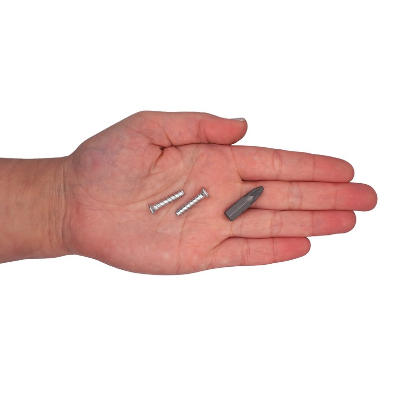 SKIR'CO (Pack of 100) Zinc Plated Euro Screws 5.0 x