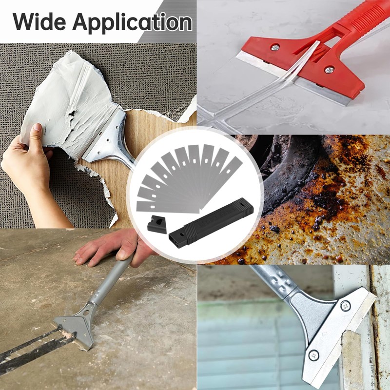 4" Scraper Blades, 100 Pcs Replacement Scraper Razor Blades, Ultra-sharp
