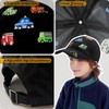 Kids Truck Hat Embroidery Excavator Baseball Caps, Adjustable Child Vehicle