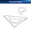 Auniwaig Triangle Set 20cm Measuring Range 30/60/90 & 45/90 Transparent