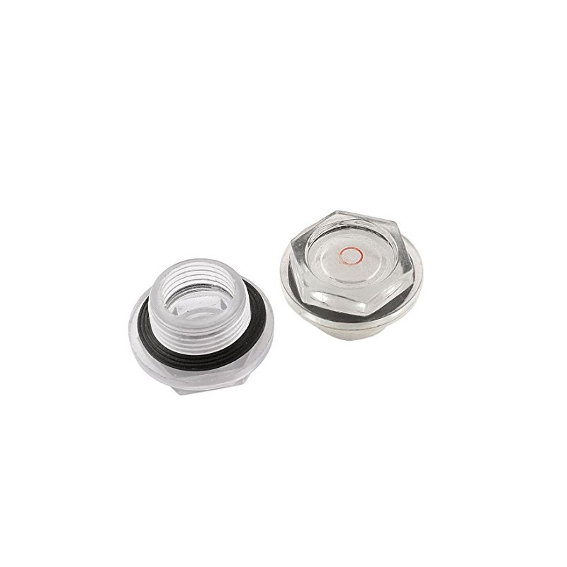 uxcell 26mm Threaded Dia Air Compressor Plastic Oil Liquid Sight