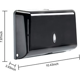 Paper Towel Dispenser Napkin Dispenser Paper Bathroom Kitchen Paper Towel Dispenser Folded Paper Dispenser in C/Multiplication (Black)