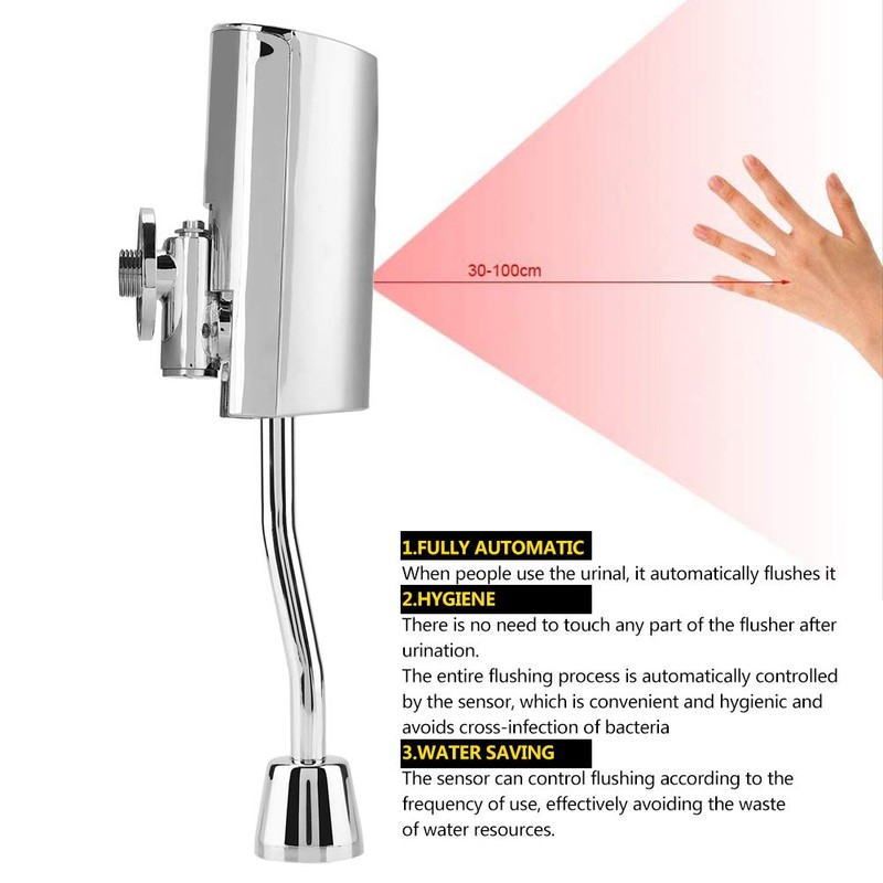 Urinal Flush Valve, Intelligent Sensor Urinal Valve Fully Automatic Touchless