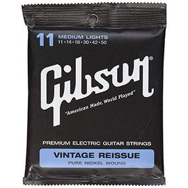 Gibson Gear Vintage Reissue Electric Guitar Strings, Medium (11-50)