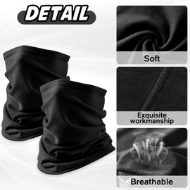 XSBAIHUO 2 Pack Sun Protection Neck Gaiter, Summer Face Cover Scarf for Men & Women, Breathable UV Protection for Hiking, Cycling, Fishing & Beach