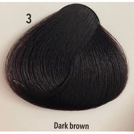 Cree Hair Color w/Keratin and Ceramides - 3.38 Fl oz - 1 Pack Professional Coloring Cream (3-Dark Brown)