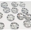 MajorCrafts® 24pcs 20mm Crystal Clear Faceted Acrylic 2 Holes Small