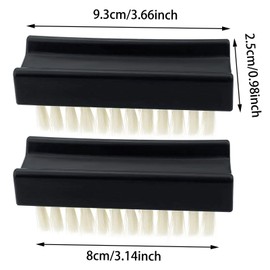 3PCS Hand Nail Brushes, Plastic Fingernail Cleaning Brushes Fingernail Scrubber Brush Nylon Firm Stiff Scrub Bristles Nail Scrubber Brushes for Men Women Mechanics Gardeners Scrubbing Fingers Foot