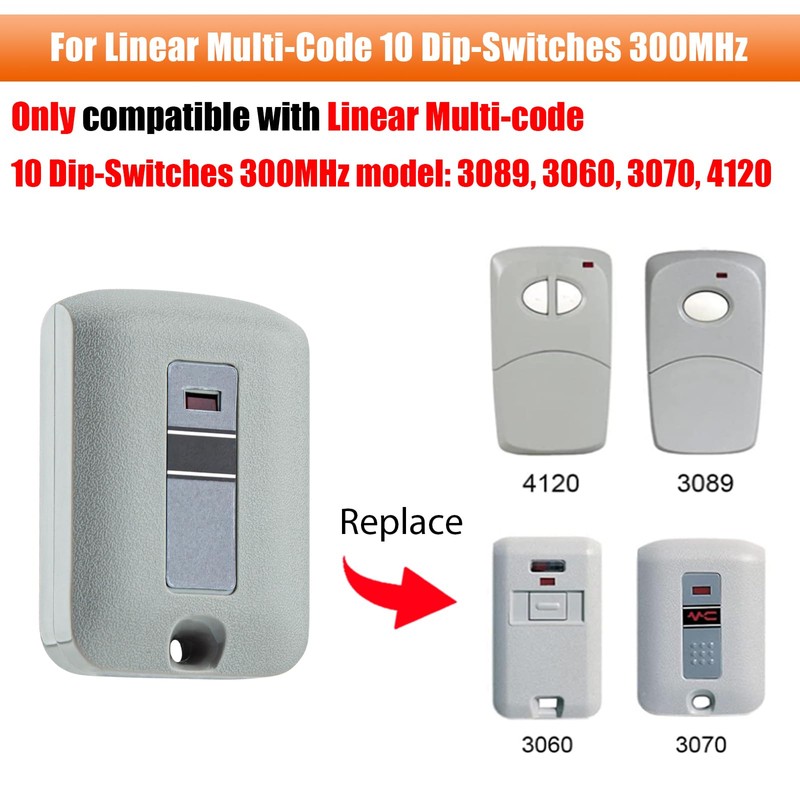 LAWOHO MCS307010 300MHz 10 Dip Switches 1-Channel Mini Key Ring