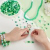 AHANDMAKER 1600 Pcs Green Pony Beads with 60 Pcs Cube