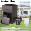 Anivia Rainwater Collection System, Downspout Diverter Fits for 2x3 or