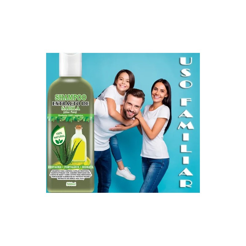 Shampoo Vivenatural Orgánico de Sábila Hidratación de 500 mL