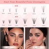 Glowingwin Individual Lashes Cluster Lashes Natural Look False Eyelashes Individual