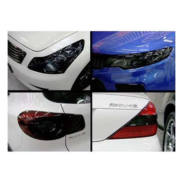 SparkHID MED BLACK SMOKED Out Taillight Vinyl Tint Roll 12x48