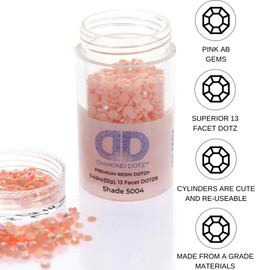 Diamond Dotz - 2.8MM 12G DOTZ Cylinder - Pink AB Diamond, Diamond Painting Beads, Diamond Art Beads, Diamond Painting Diamond, Diamond Beads
