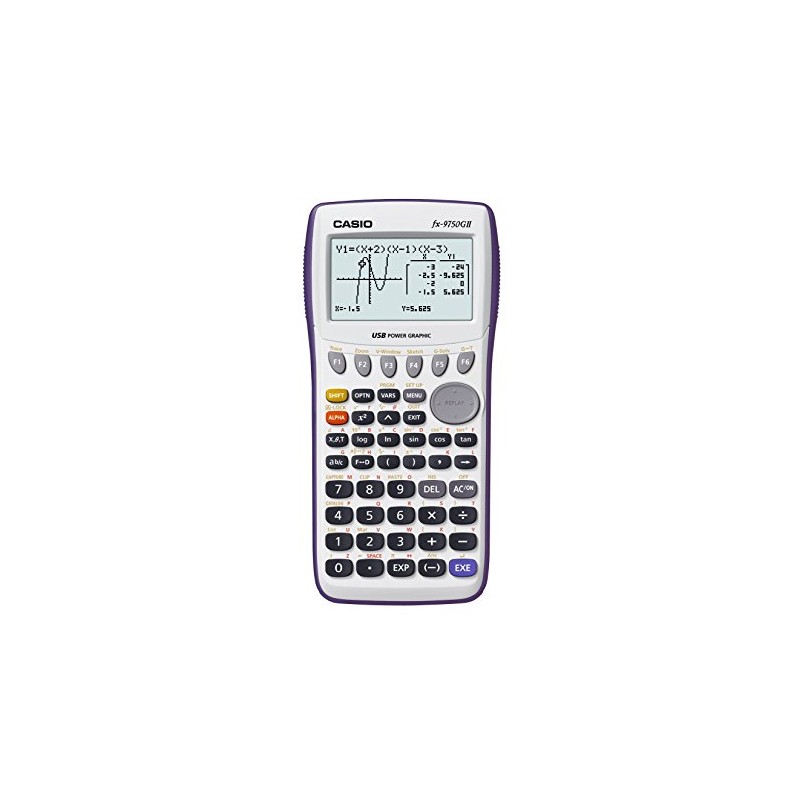 Casio Graphing Calculator, White (FX-9750GII) (Renewed)