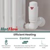 Hot Flow All-White Estuary Corner TRV Thermostatic Radiator Valve (Pair)