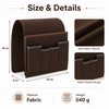 Sofa Armrest Organizer for Remotes & Magazines – Hanging Fabric