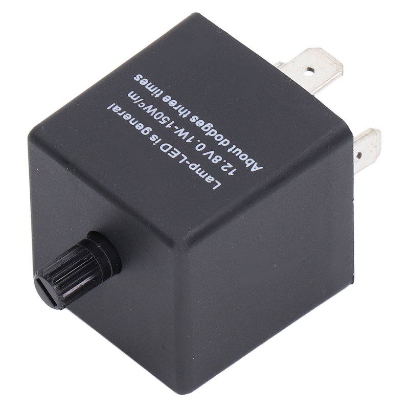 LED Flasher Relay Adjustable Frequency 3 Pin ABS Waterproof Module
