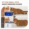 Veken Small Pet-Friendly Cat Water Fountain with Quiet Pump, Easy