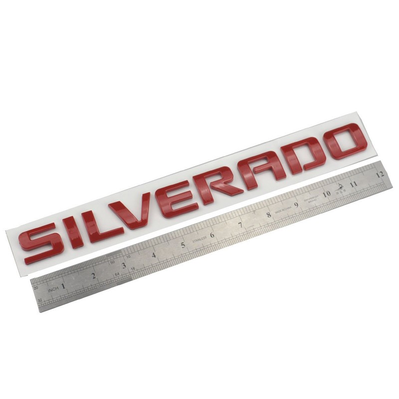 Aimoll 1pc Replacement for Silverado Nameplate Letter Emblem,Badge 3D Emblem
