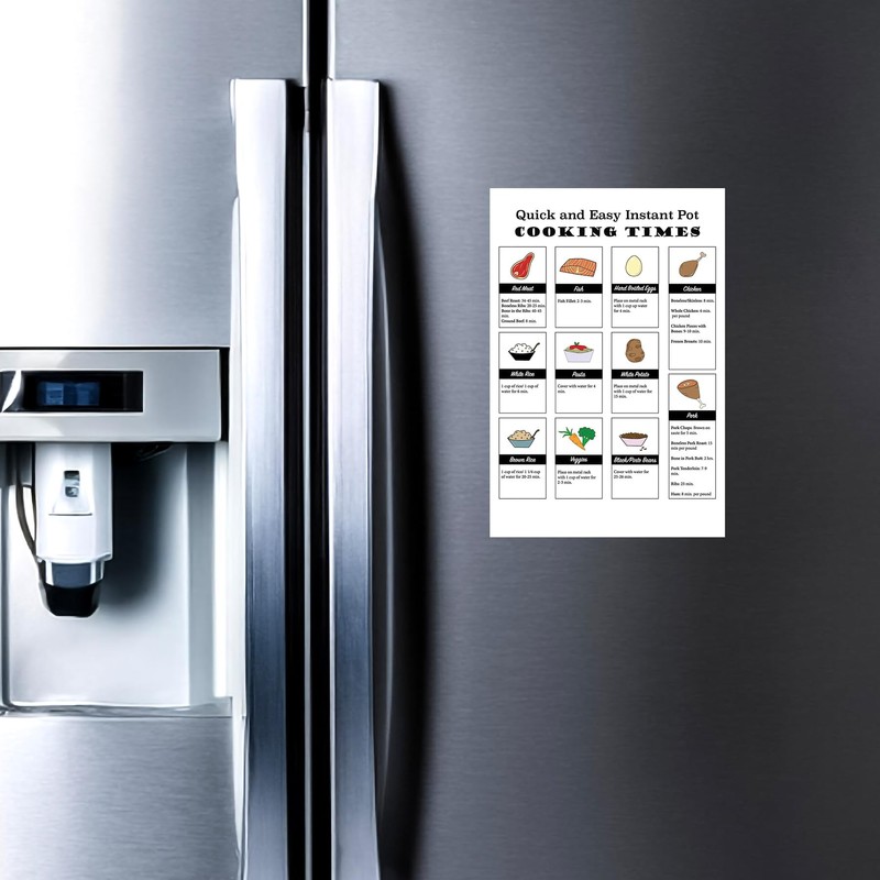 Instant Pot Cooking Times Magnet 6x9 in – Pressure Cooker